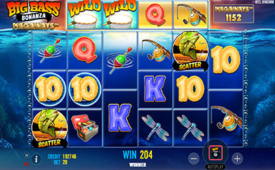 Big Bass Bonanza Megaways老虎机游戏奖金