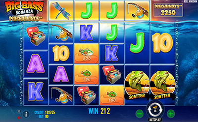 移动版Big Bass Bonanza Megaways老虎机游戏