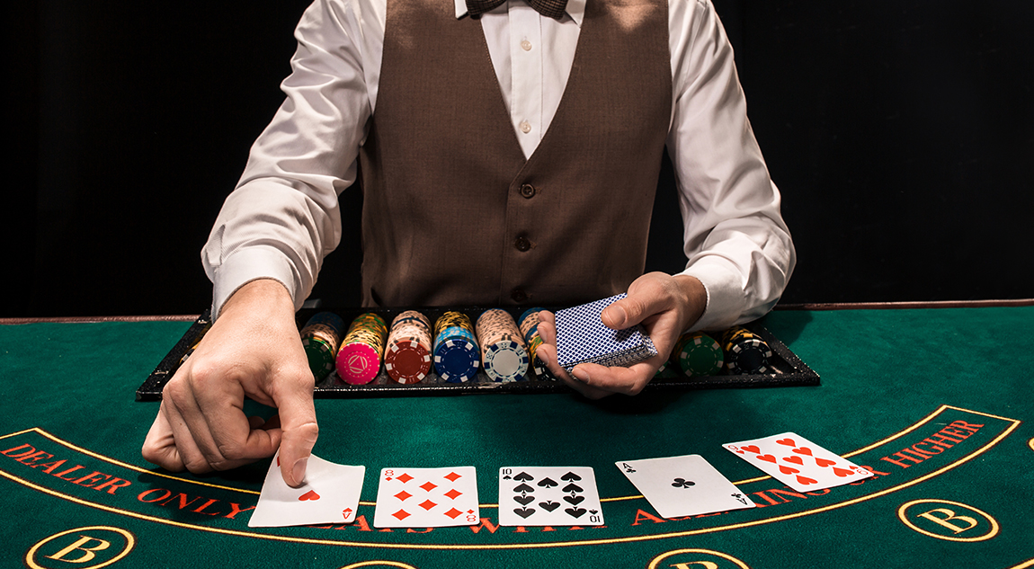 BlackJack 桌面基本佈局:玩家 vs 莊家