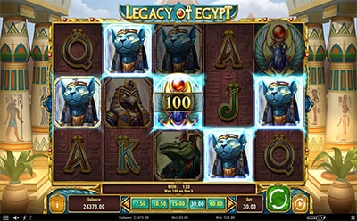移动版Legacy of Egypt老虎机游戏