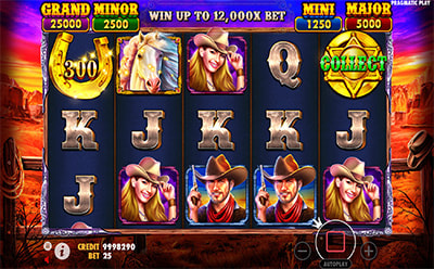 Mustang Gold老虎机游戏奖金