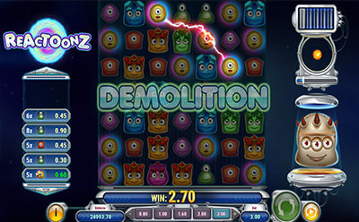 Reactoonz老虎机游戏奖金