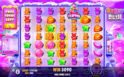 Sugar Rush老虎机免费旋转