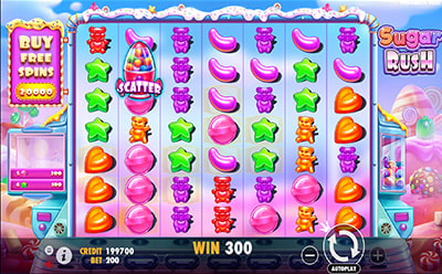 移动版Sugar Rush老虎机游戏